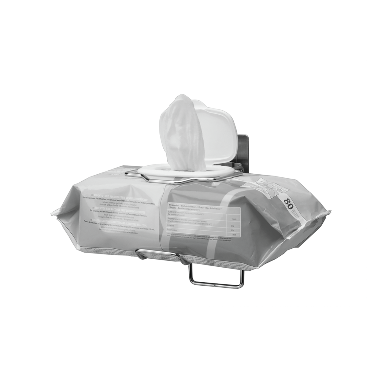 Flowpackhalter für Desinfektionstücher